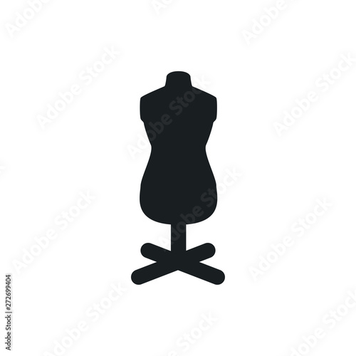 sewing mannequin vector icon