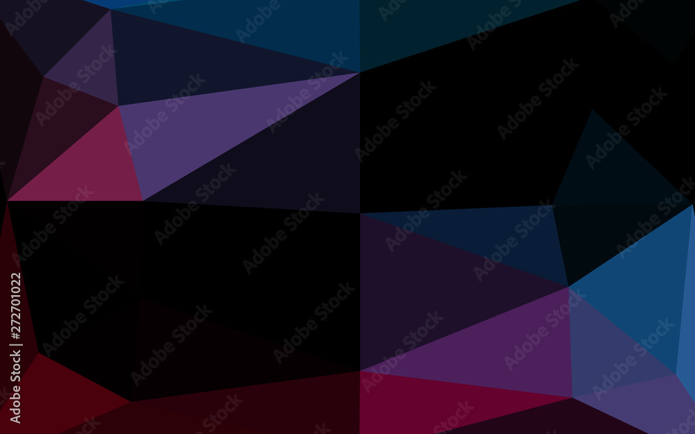 Dark Blue, Red vector abstract polygonal cover. Dark Blue, Red vector abstract polygonal cover.
