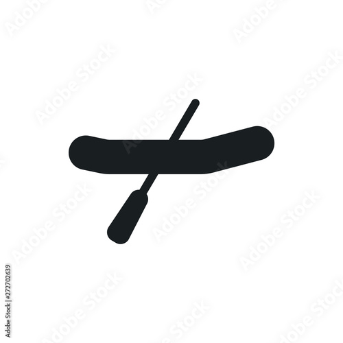rubber boat  vector icon