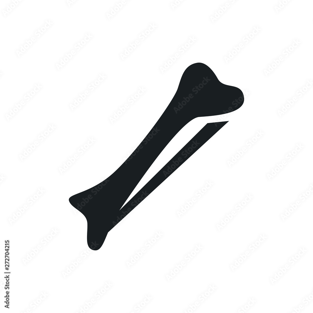 Fototapeta premium bone vector icon