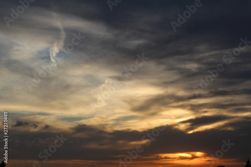 dramatic sky with clouds