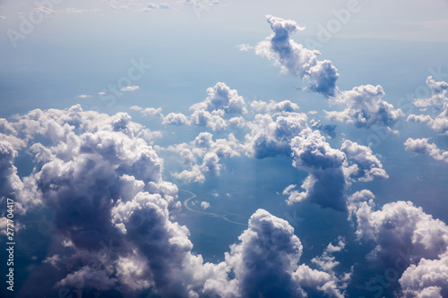 The sky above the clouds