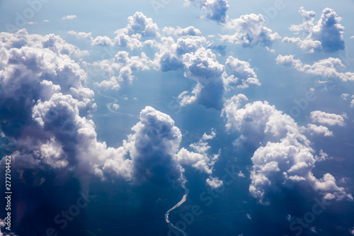 The sky above the clouds