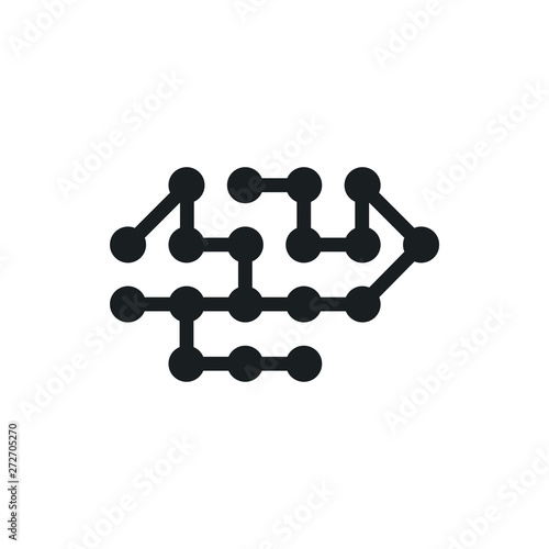 neural network vector icon