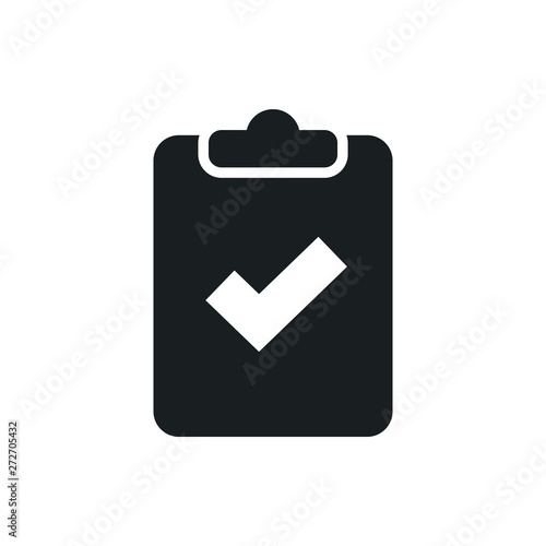clipboard check vector icon