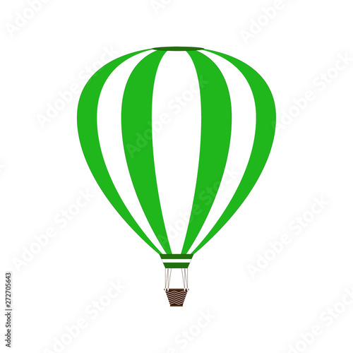 Air balloon on white background. Colorful air balloon vector EPS10. Adventure transportation.