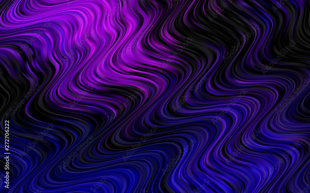 Dark Purple vector pattern with liquid shapes. Dark Purple vector pattern with liquid shapes.