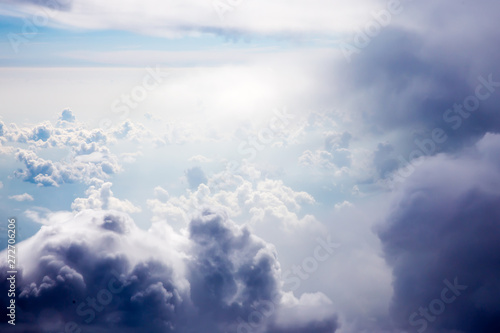 The sky above the clouds
