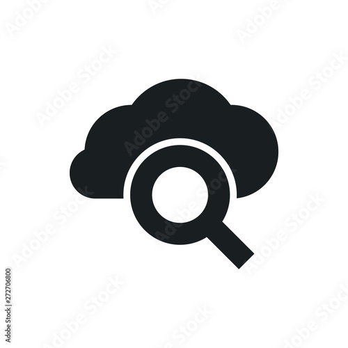 cloud glass vector icon