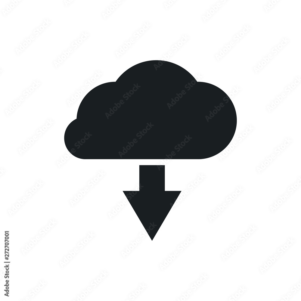 cloud download vector icon cloud download vector icon