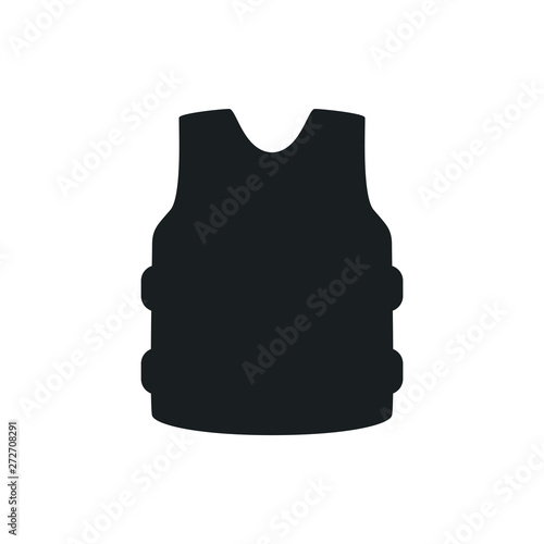 armor vest vector icon