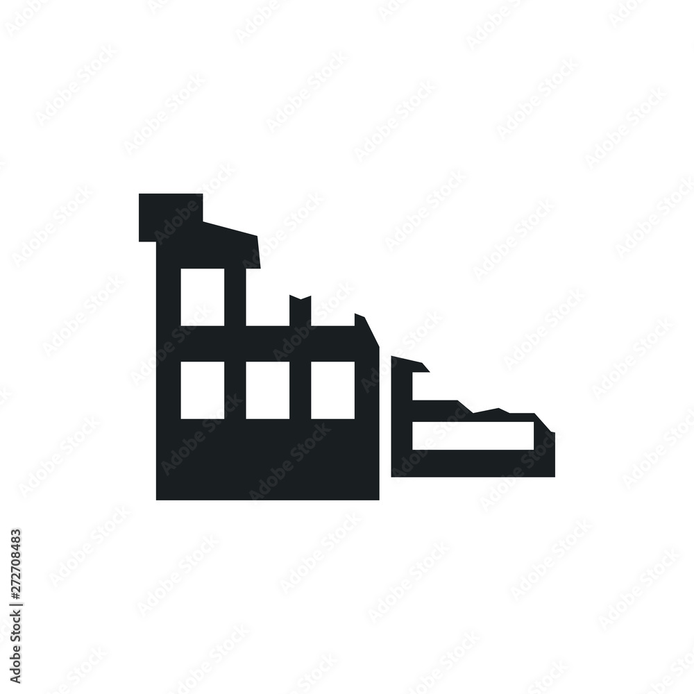 Fototapeta premium ruin vector icon
