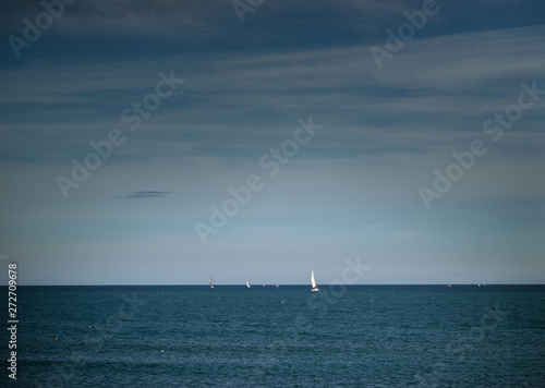 yacht in the sea