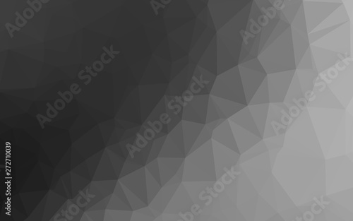 Fototapeta Naklejka Na Ścianę i Meble -  Dark Silver, Gray vector blurry triangle texture.