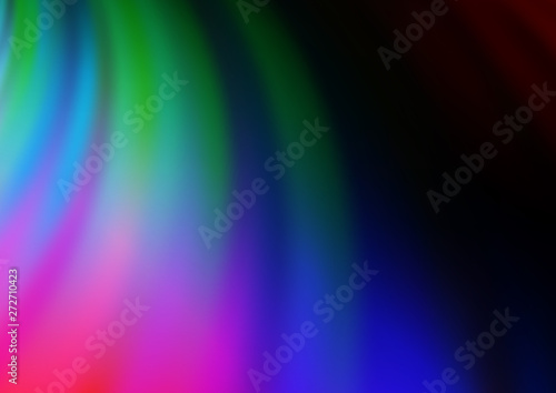Dark Multicolor, Rainbow vector pattern with lava shapes. © Dmitry