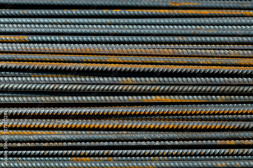 grunge background: steel reinforcement, short focus grunge background: steel reinforcement, short focus
