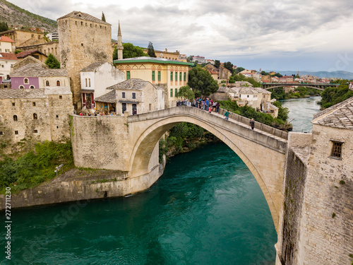 Stari Most (literally 'Old Bridge'), also known as Mostar Bridge, is 16th-century Ottoman bridge in the city of Mostar in Bosnia and Herzegovina that crosses the river Neretva.