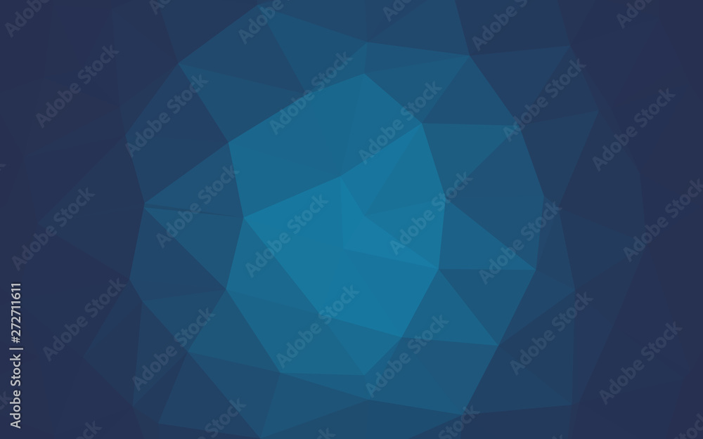 Obraz premium Dark BLUE vector low poly layout.