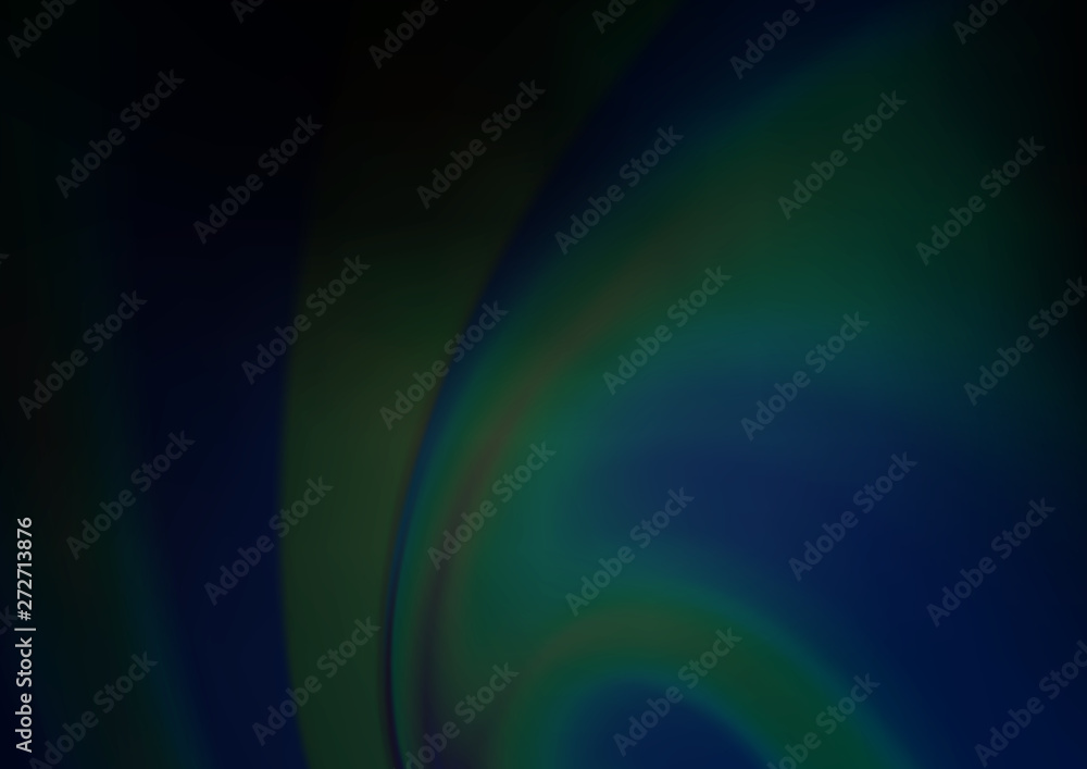 Naklejka premium Dark BLUE vector bokeh pattern.