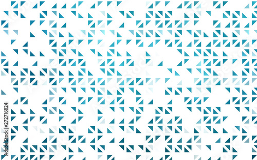 Light BLUE vector template with crystals  triangles.