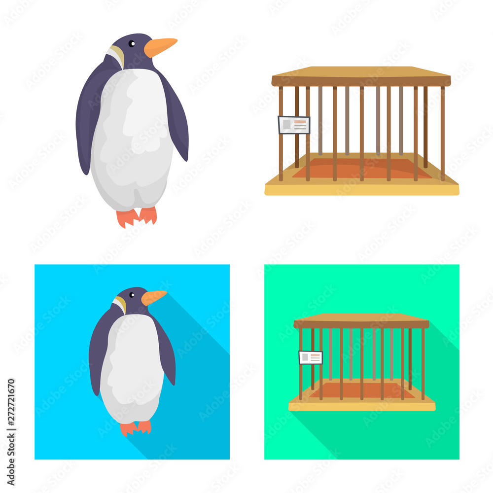 Obraz premium Vector illustration of nature and fun icon. Collection of nature and entertainment stock symbol for web.