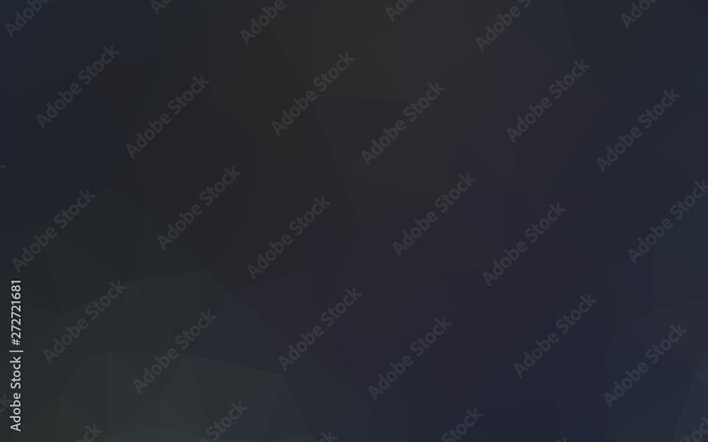Dark BLUE vector low poly cover. Dark BLUE vector low poly cover.