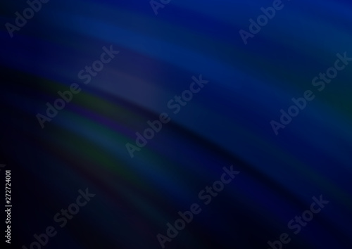 Dark BLUE vector background with bent ribbons.