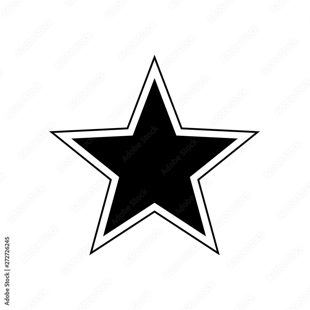 Star icon flat vector illustration design Star icon flat vector illustration design