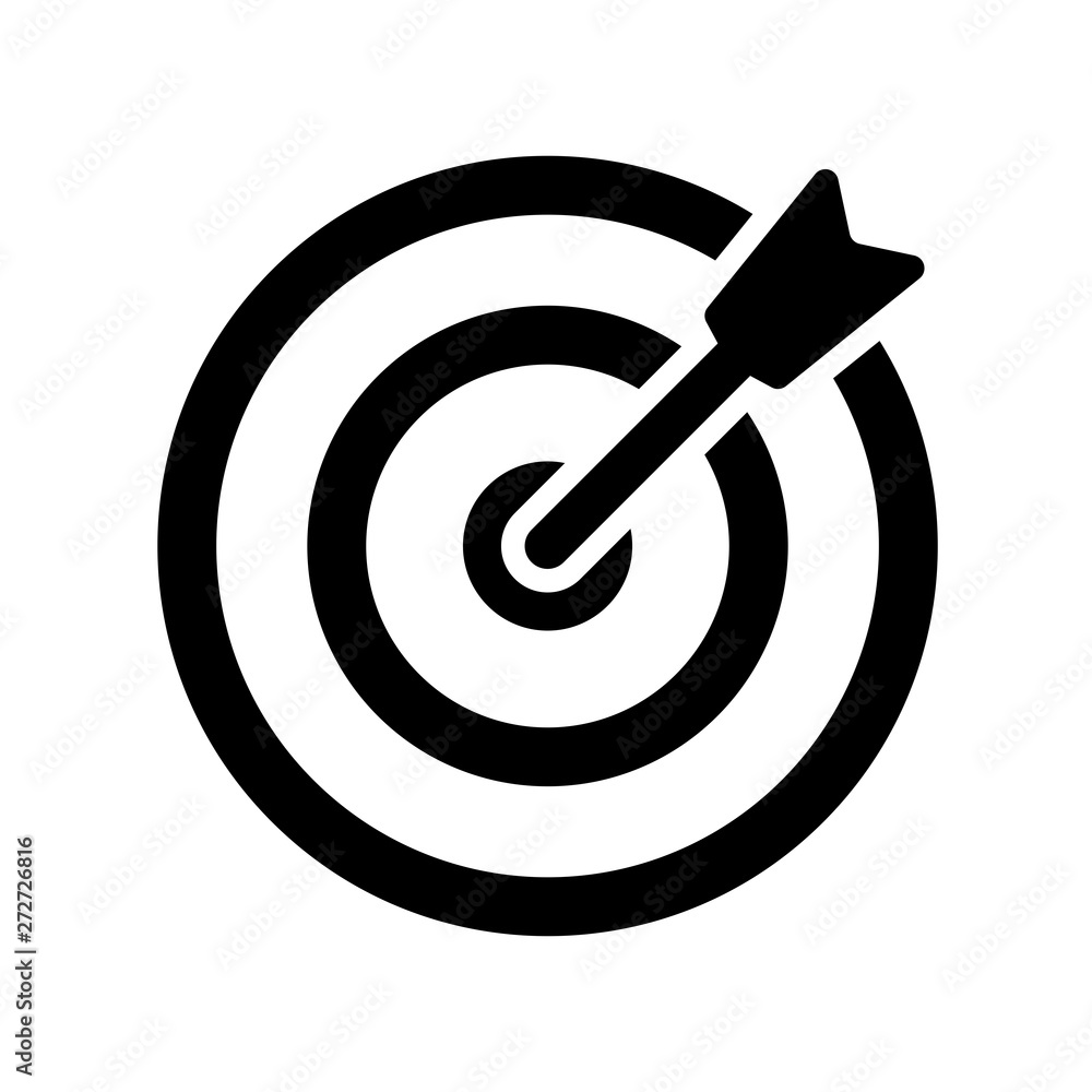 Target arrow icon flat vector illustration design Target arrow icon flat vector illustration design