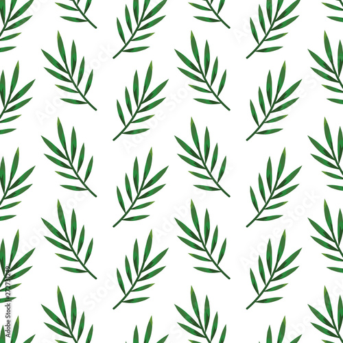 branch with leafs plants pattern background