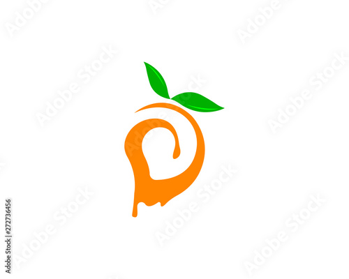 Mango in flat style. Mango vector logo. Mango icon
