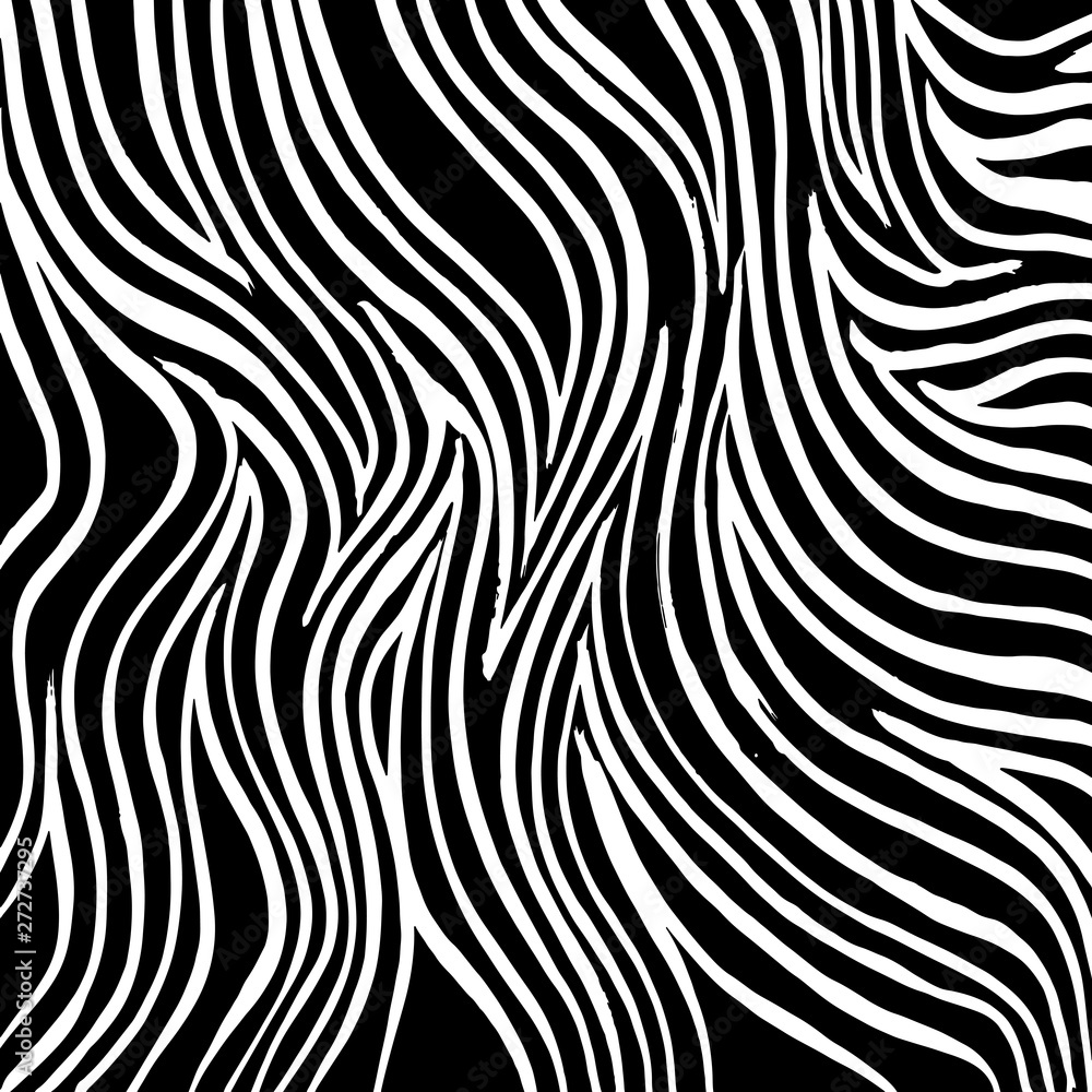 Brush grunge pattern. White and black vector.