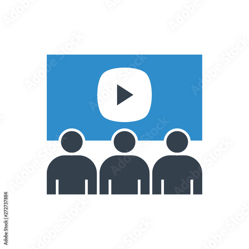 online conference. teleconference icon.