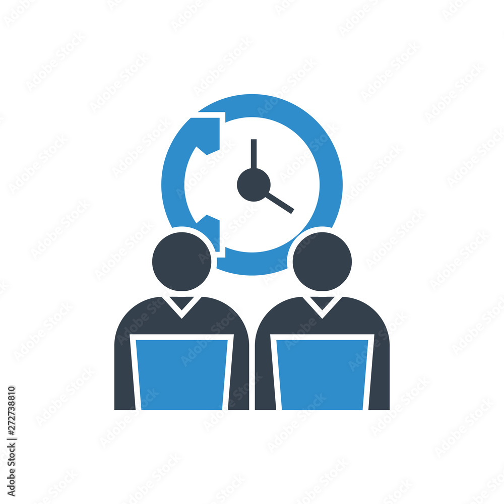 working hours concept icon working hours concept icon