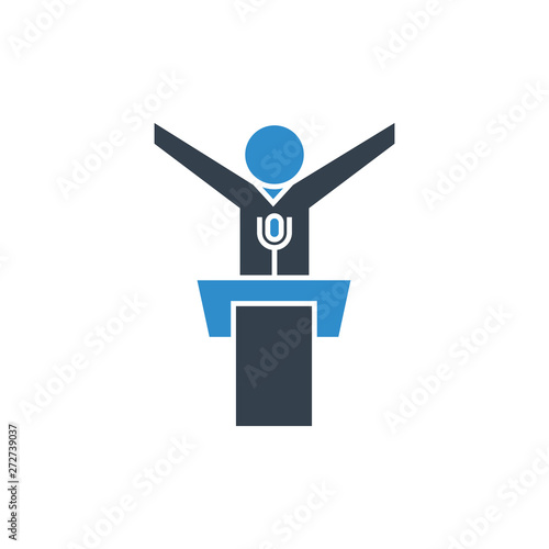 spokesman and conference icon