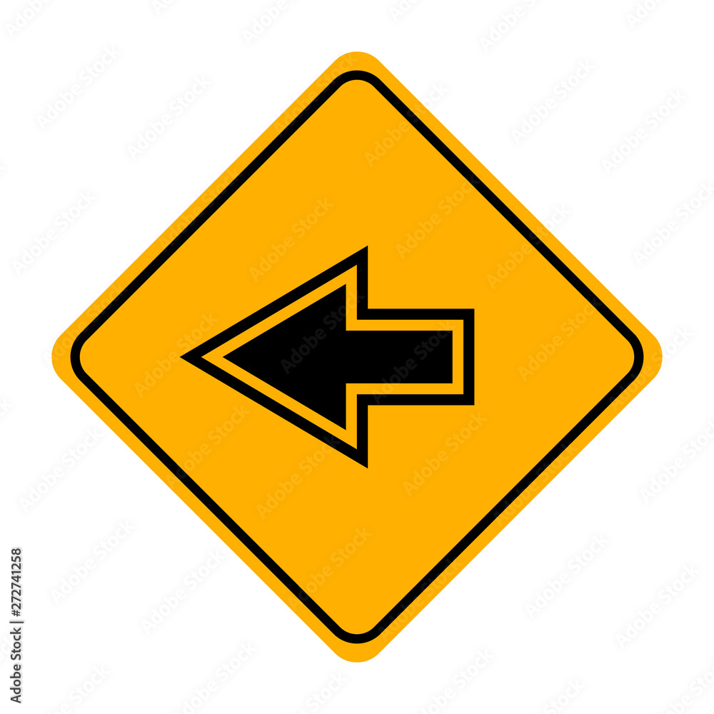 arrow road sign in yellow signage arrow road sign in yellow signage