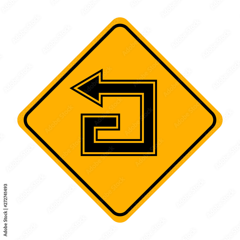 arrow road sign in yellow signage arrow road sign in yellow signage