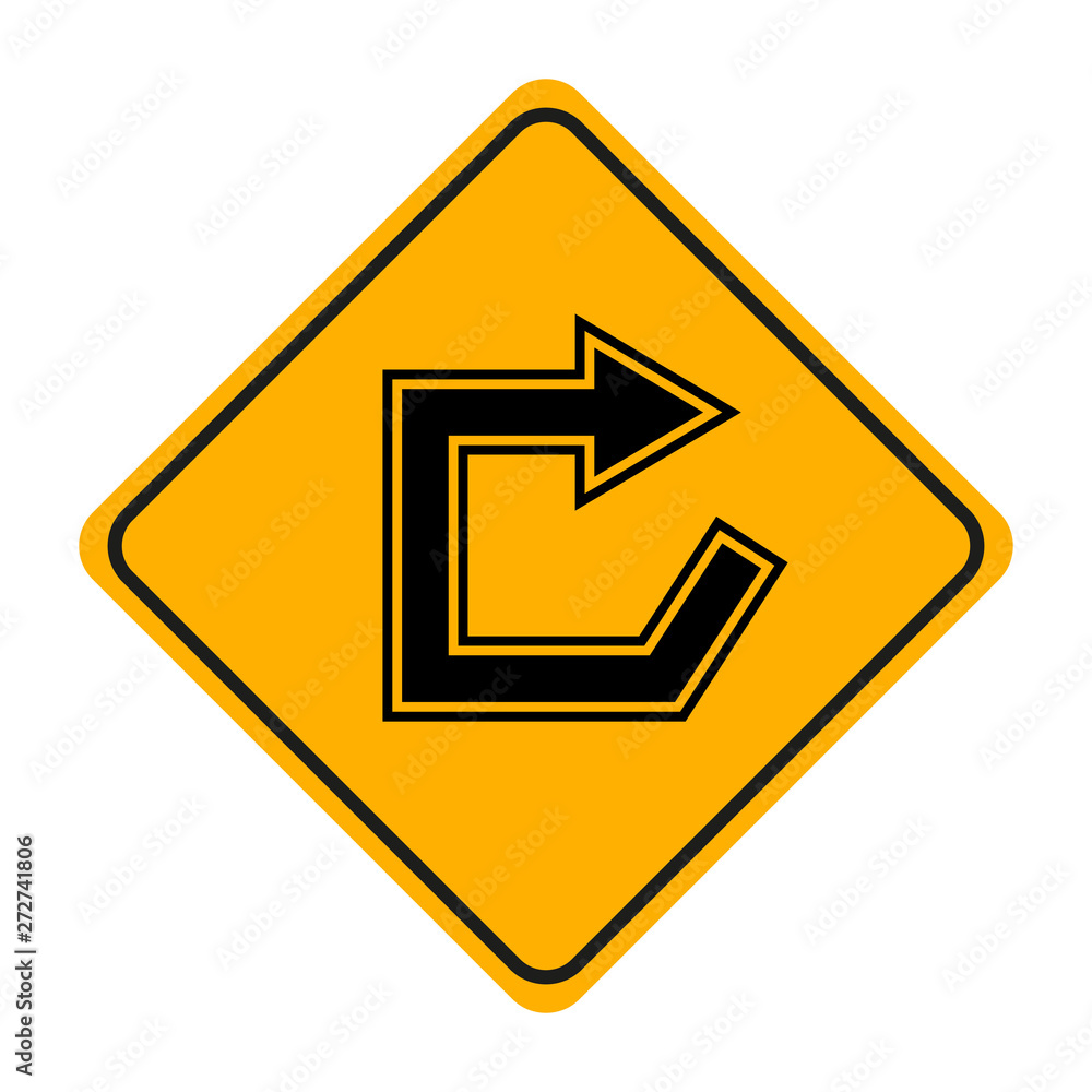 arrow road sign in yellow signage arrow road sign in yellow signage