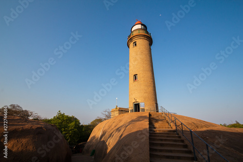 Lighthouse ; Mahabalipuram Mamallapuram ; Tamil Nadu ; India