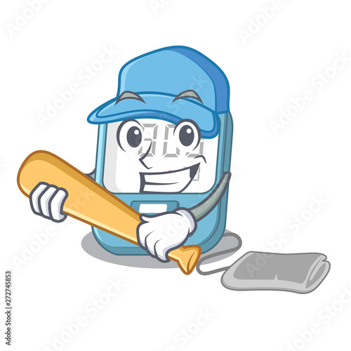 Playing baseball blood pressure isolated with the character