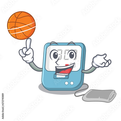 With basketball blood pressure isolated with the character