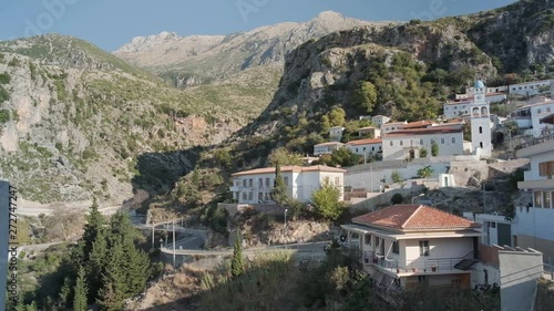 Dhermi village along the Albanian Riviera photo