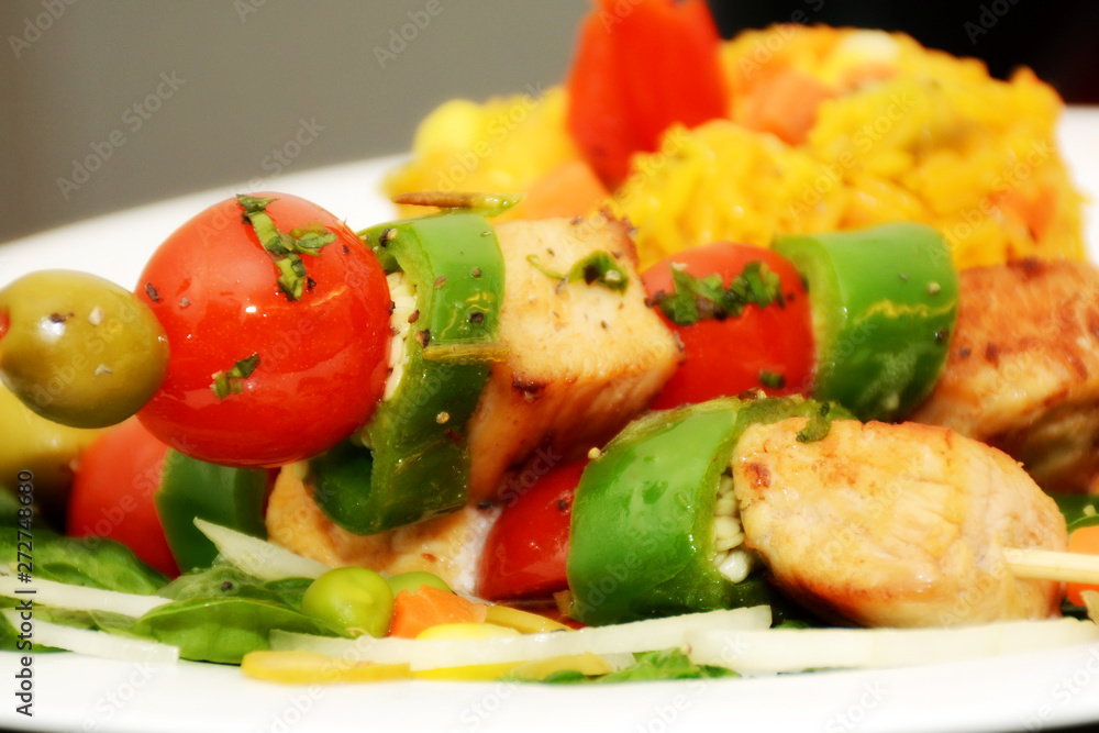 Cuban Food With Brillants Colors Cuban Food With Brillants Colors