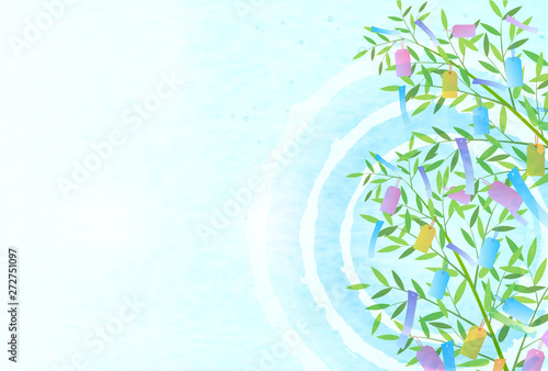 七夕　飾り　夏　背景