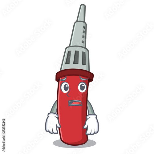 Afraid soldering iron in the character shape