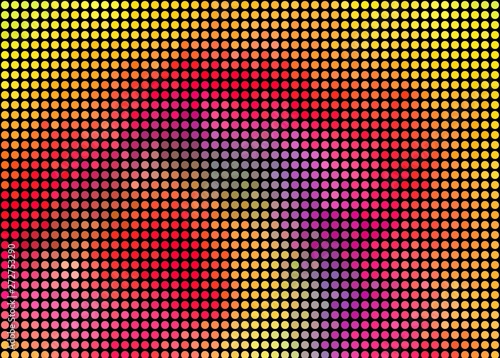 gradient color dot LED light style digital graphic illustration 