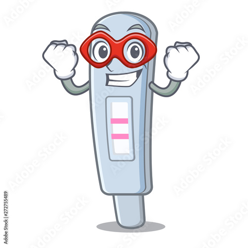 Super hero test pack isolated in the cartoon