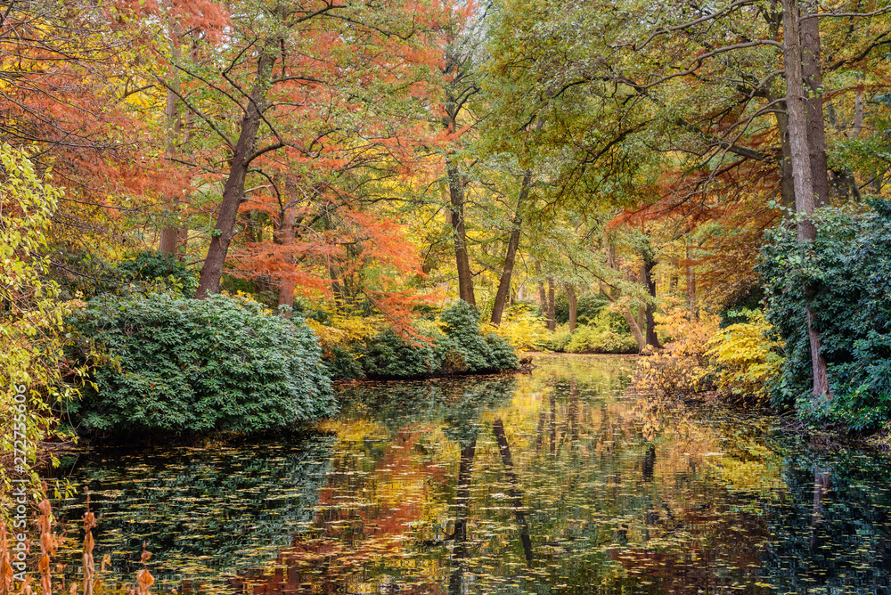 Autumn Tiergarten Park in Berlin. Germany