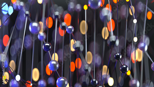 Mesh of linked spheres clos...