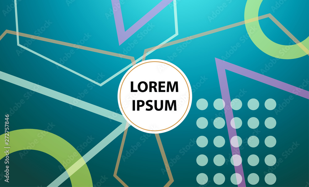 Obraz premium Colorful geometric background. Vector EPS10 gradient. Simple shapes, minimal style. 